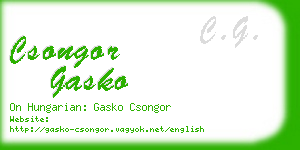 csongor gasko business card